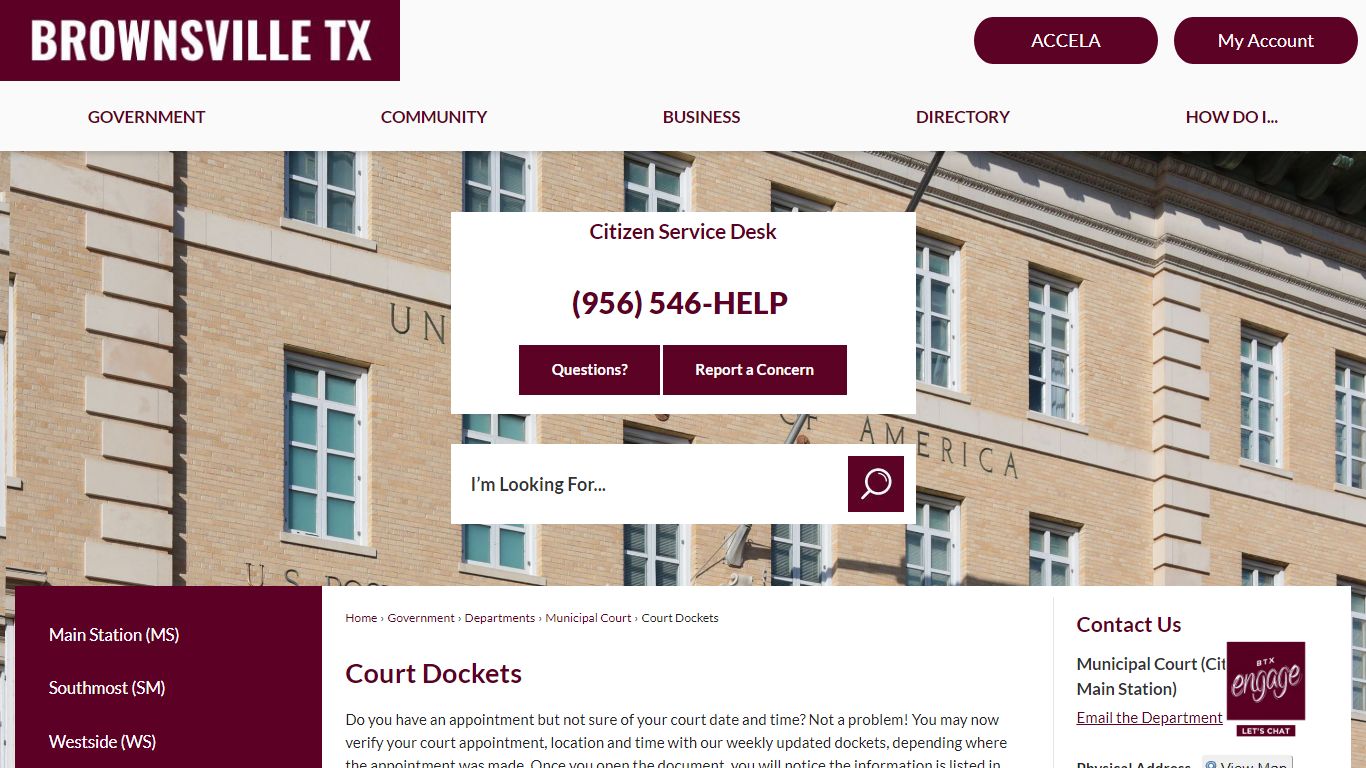 Court Dockets | Brownsville, TX